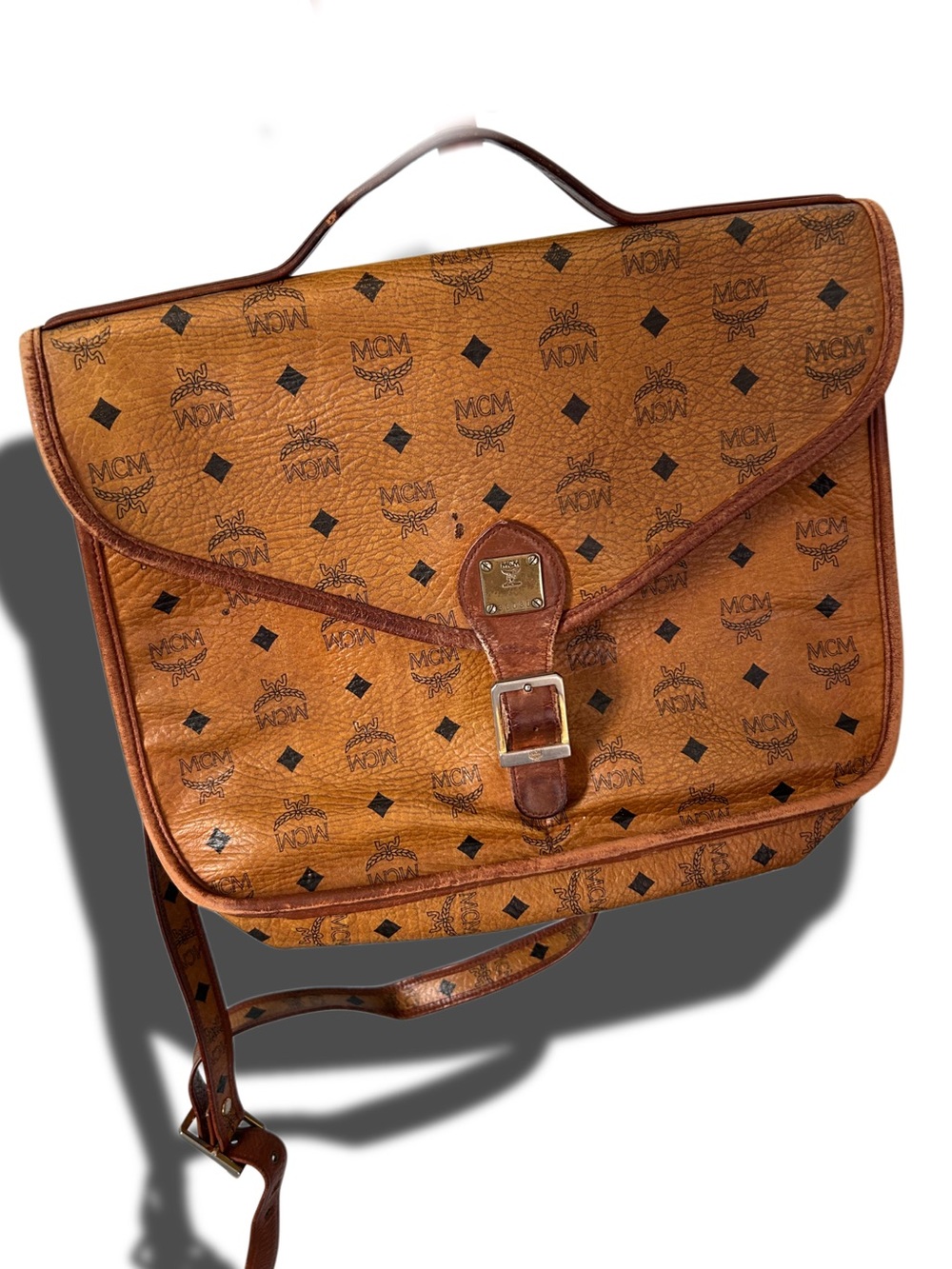 Vintage MCM Visetos Messenger Bag -handmade